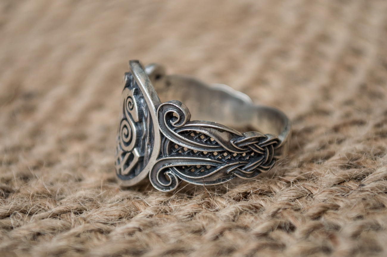 Bague Chevalière Viking Sigurd — Argent 925