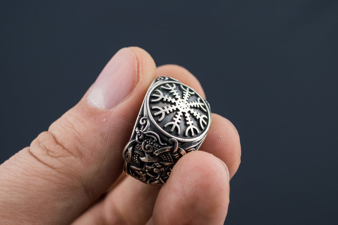 Bague Aegishjalmur et Style Mammen — Argent 925