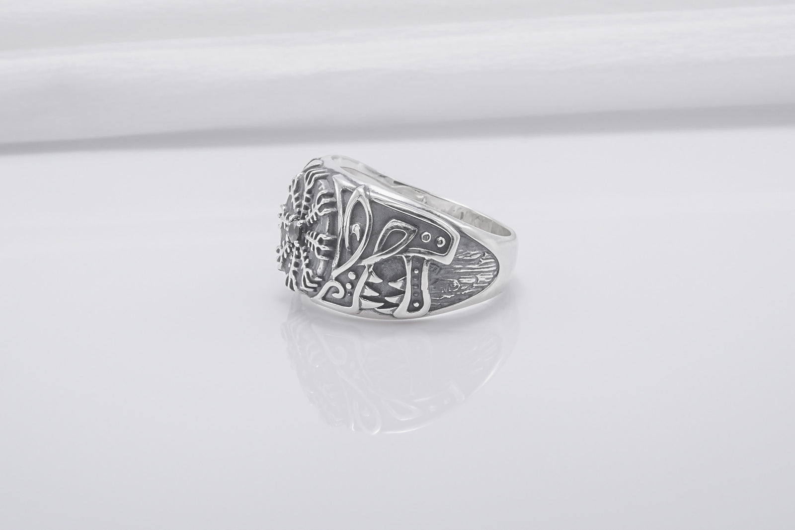 Bague Chevalière Viking Egil — Argent 925