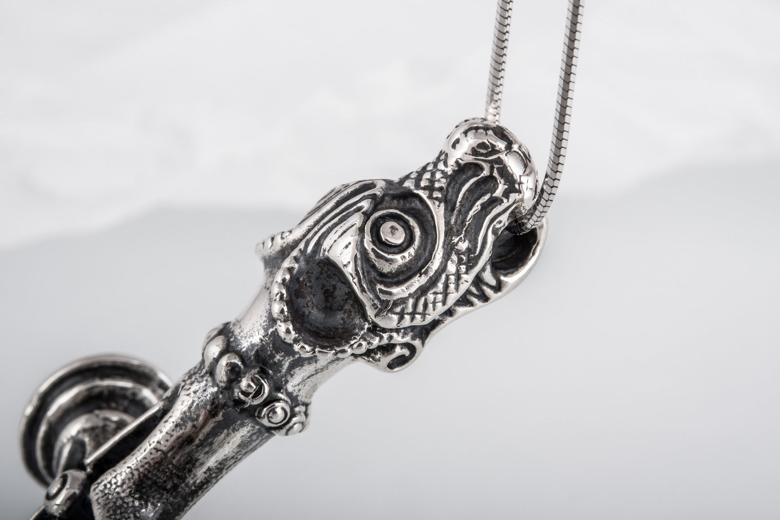 Pendentif Croix Mjölnir — Argent 925
