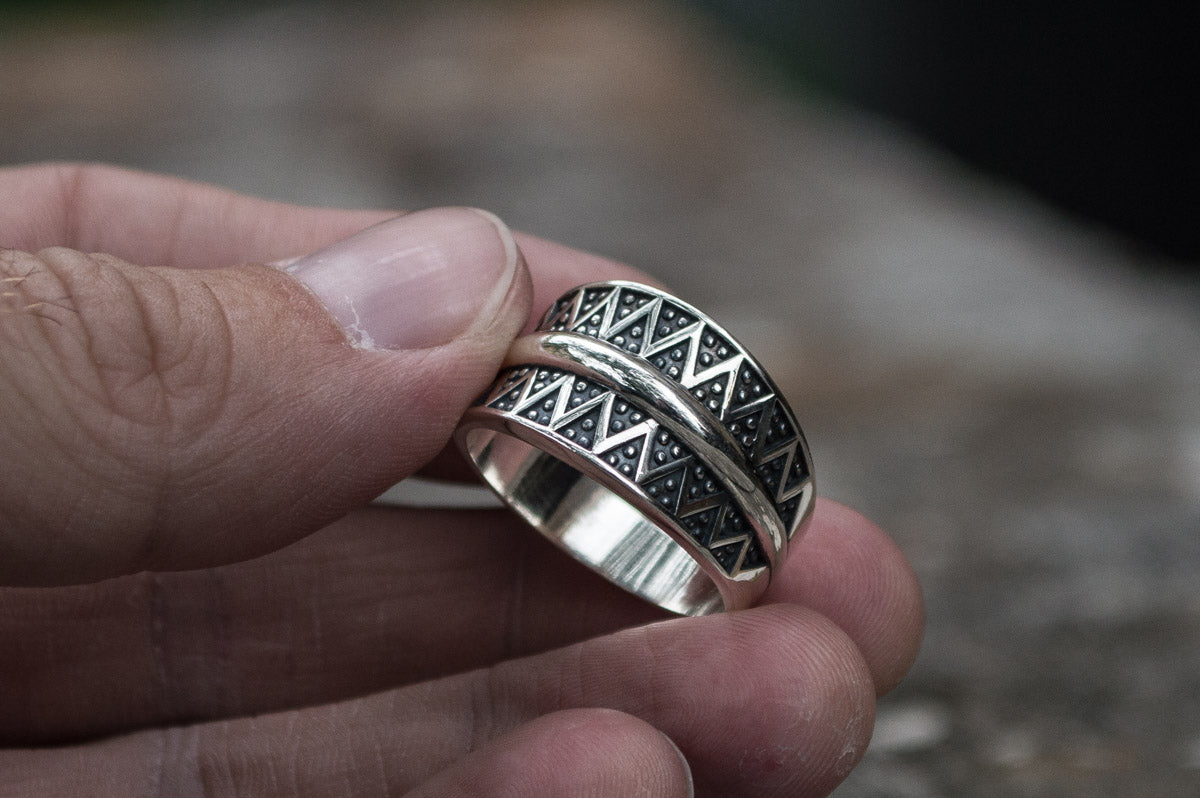 Bague Anneau Viking Sigurd — Argent 925