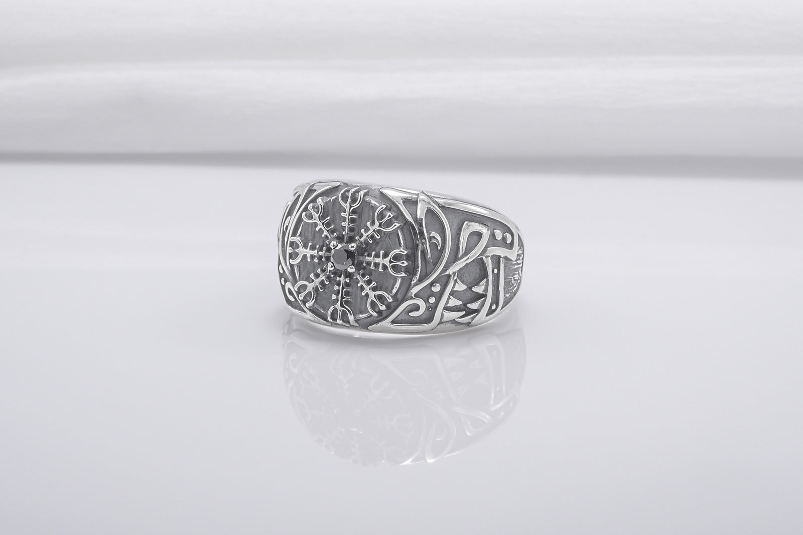 Bague Chevalière Viking Egil — Argent 925
