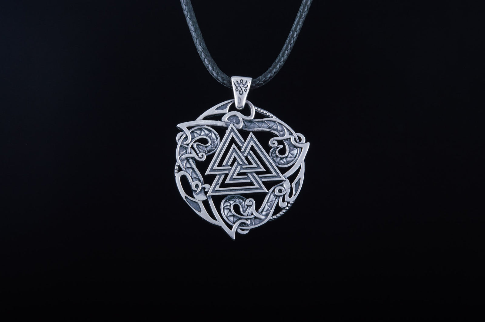 Pendentif Valknut et Ornement Bjorn — Argent 925