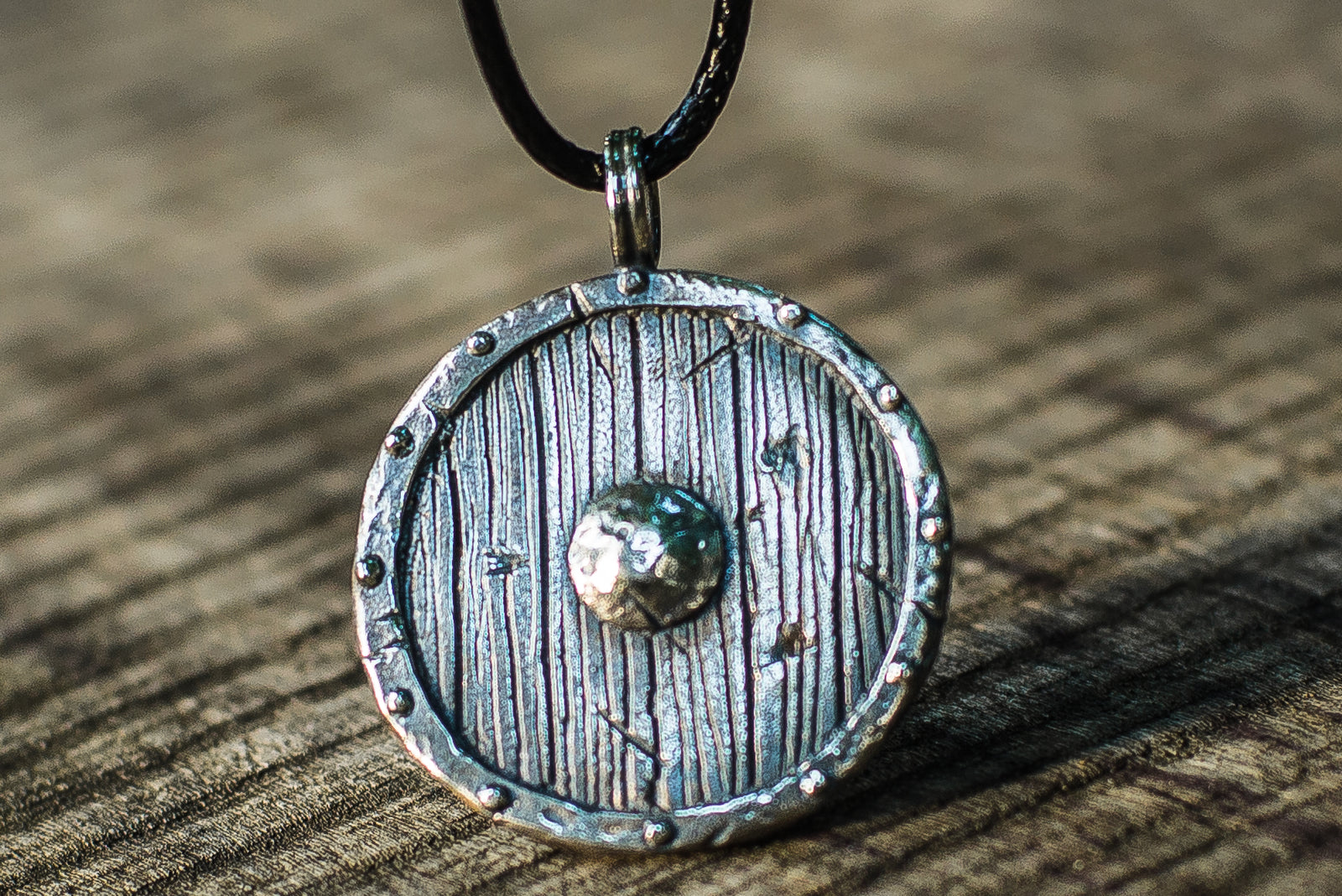 Pendentif Bouclier Arme — Argent 925