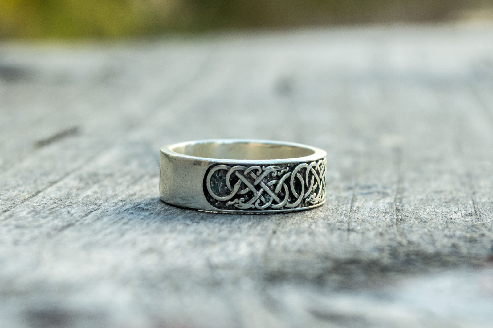 Bague Style Urnes et Ornement — Argent 925