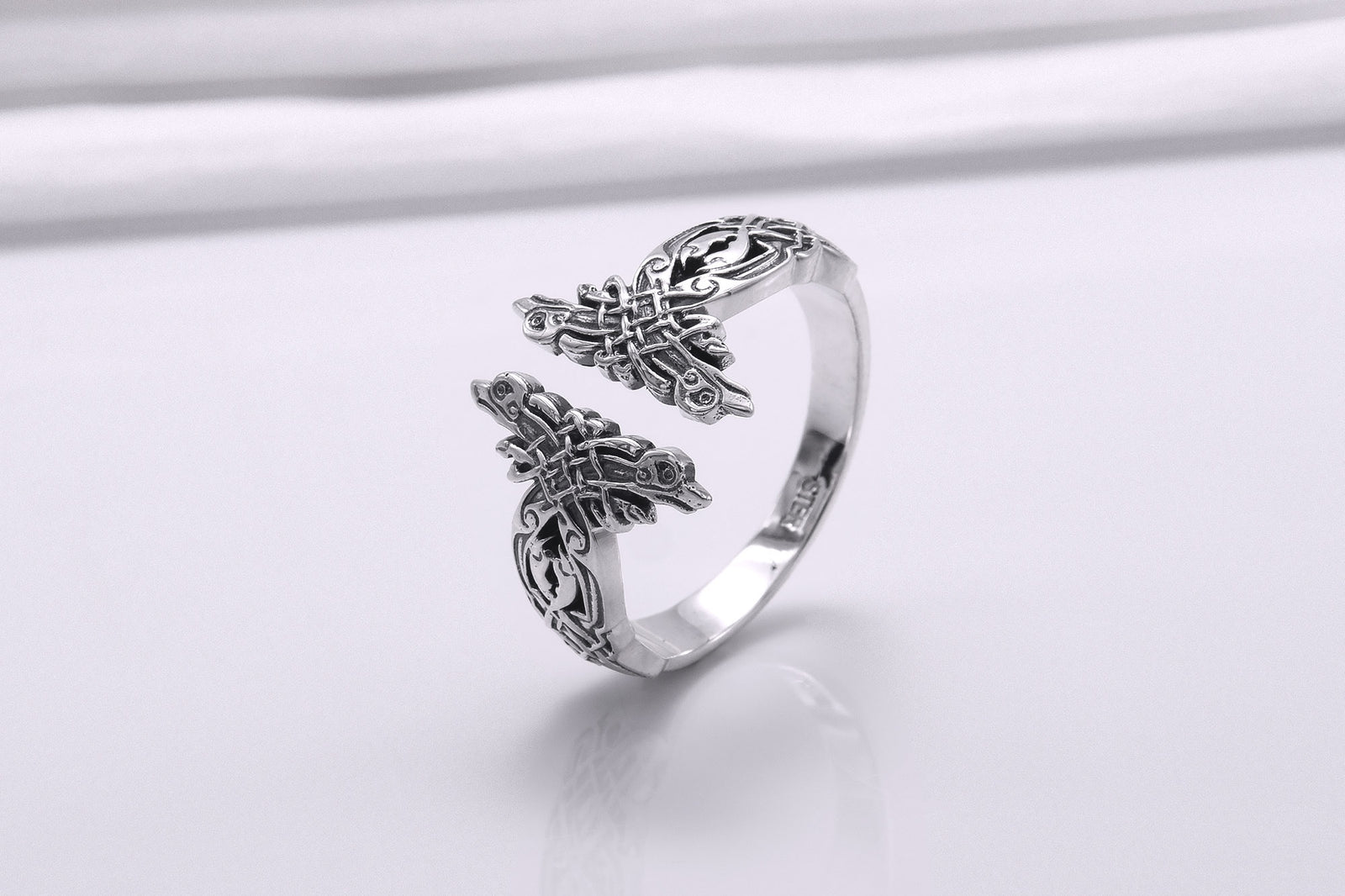 Bague Symboles Vikings Sigurd — Argent 925