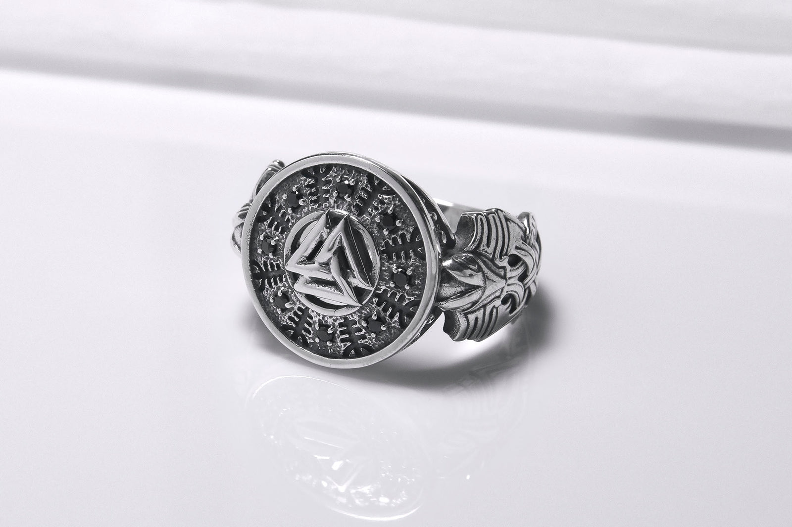 Bague Chevalière Viking Astrid — Argent 925