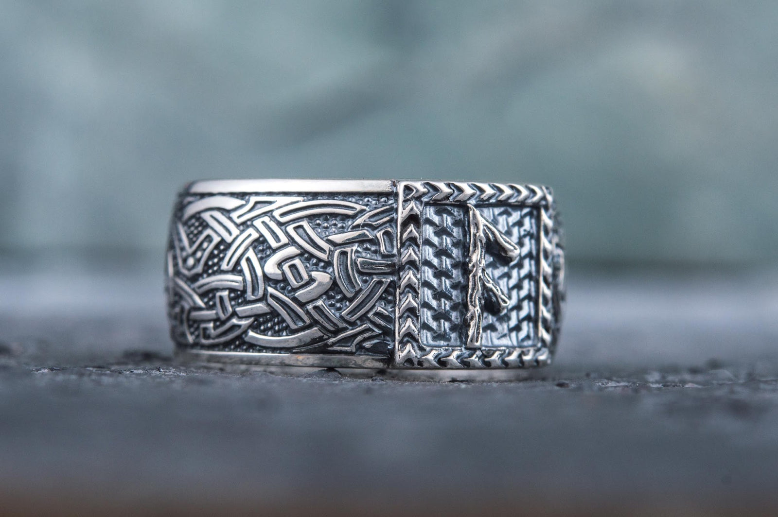 Bague Runique Bjorn — Argent 925