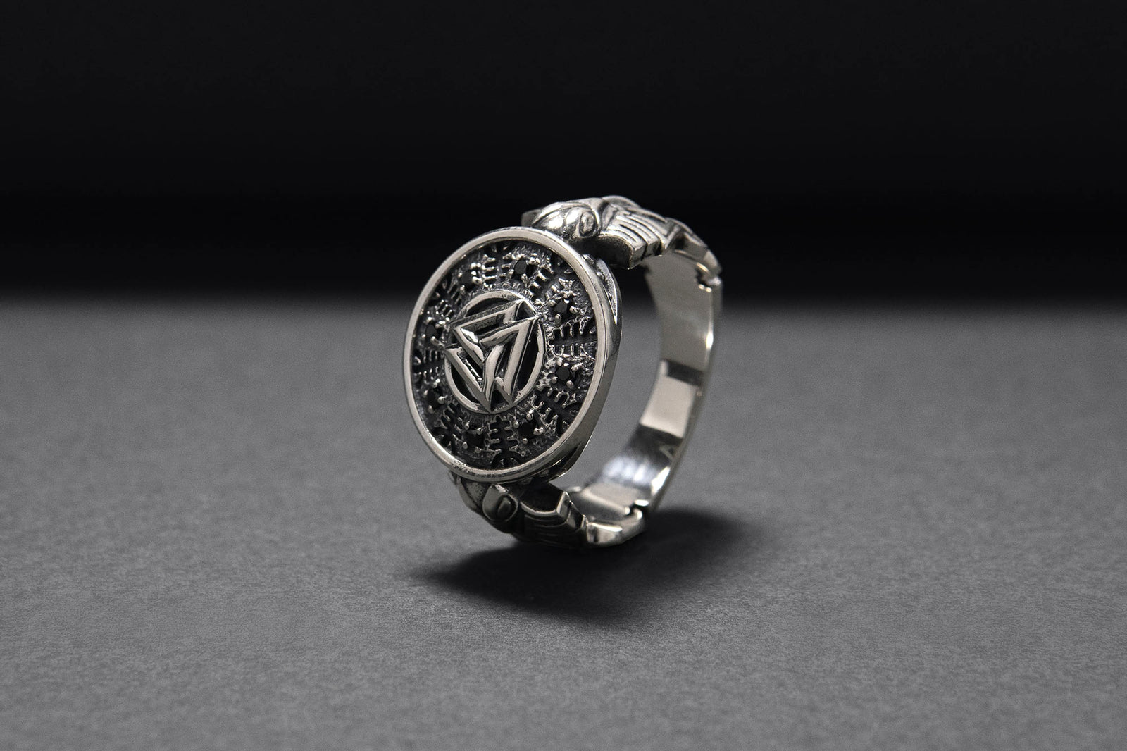Bague Chevalière Viking Astrid — Argent 925