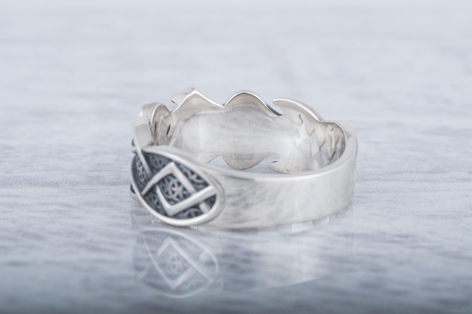 Bague Rune et Ornement Bjorn — Argent 925