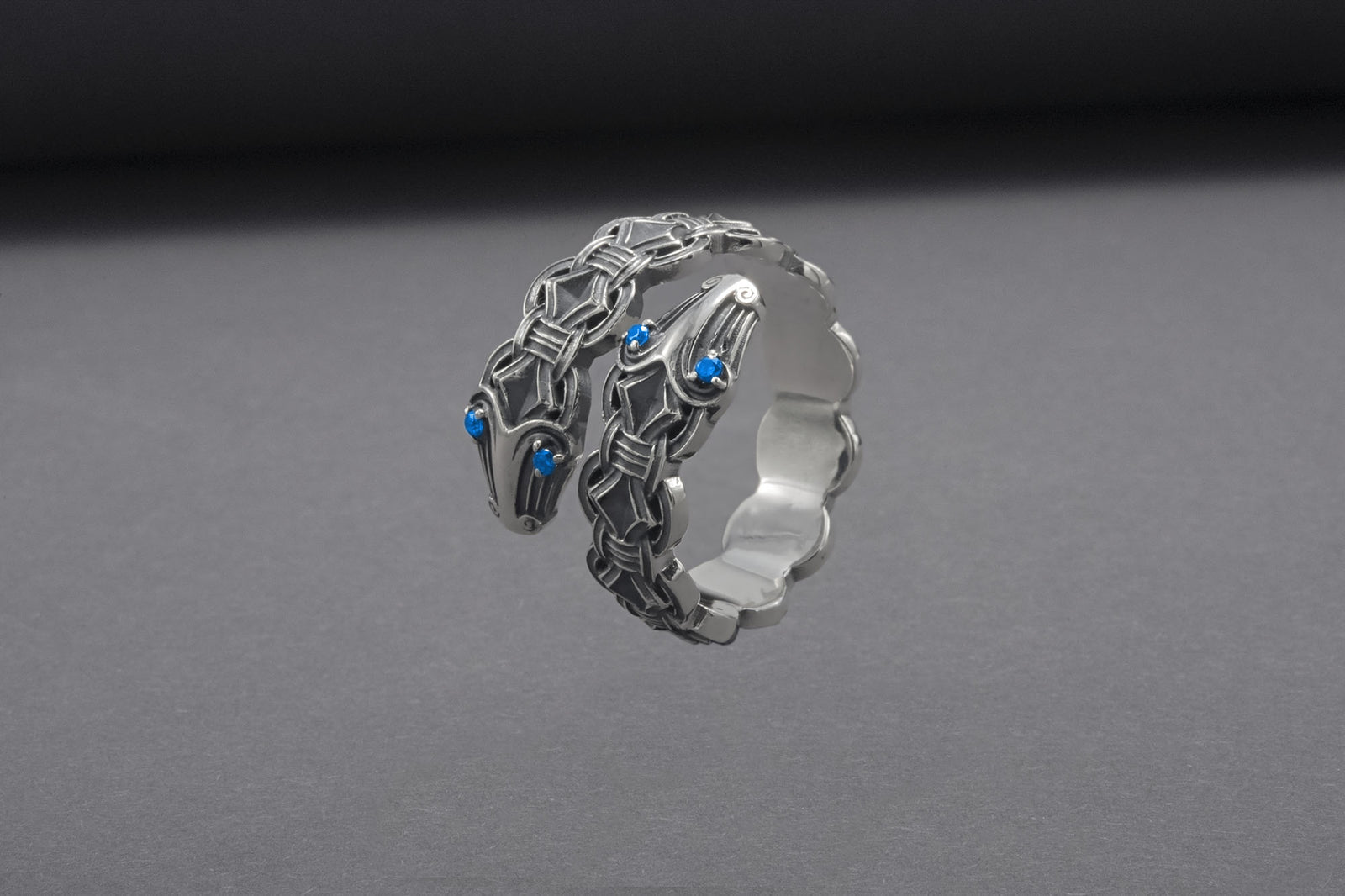 Bague Viking Serpent — Argent 925