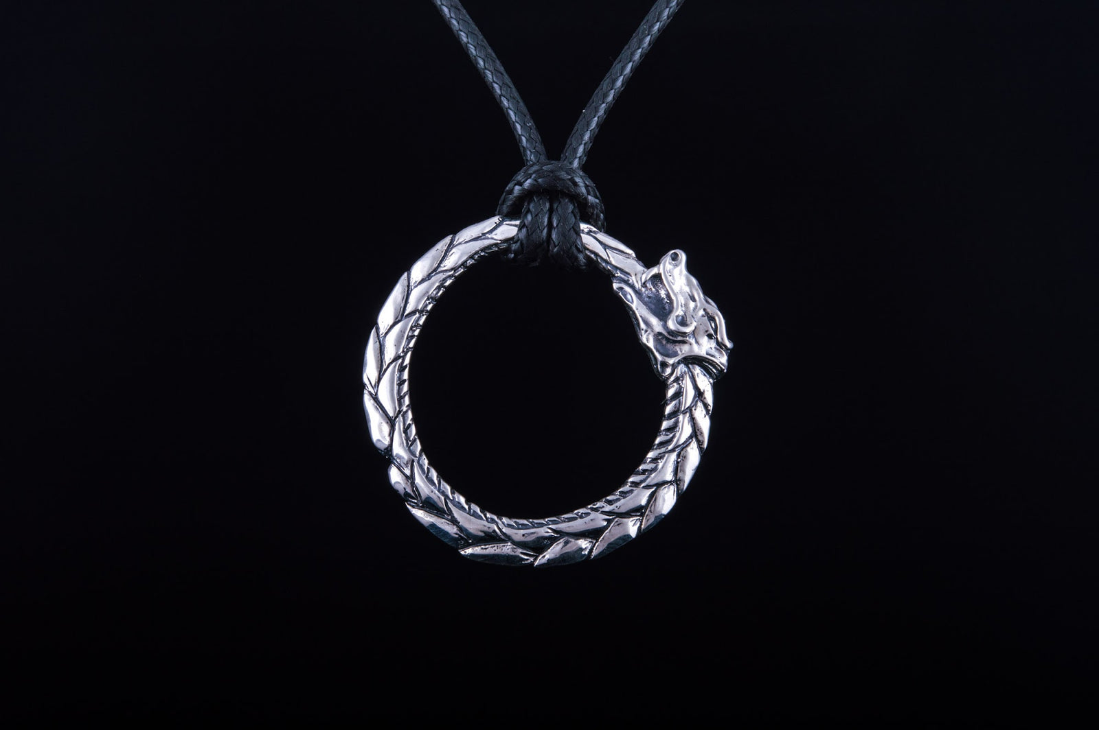 Pendentif Ouroboros Viking — Argent 925