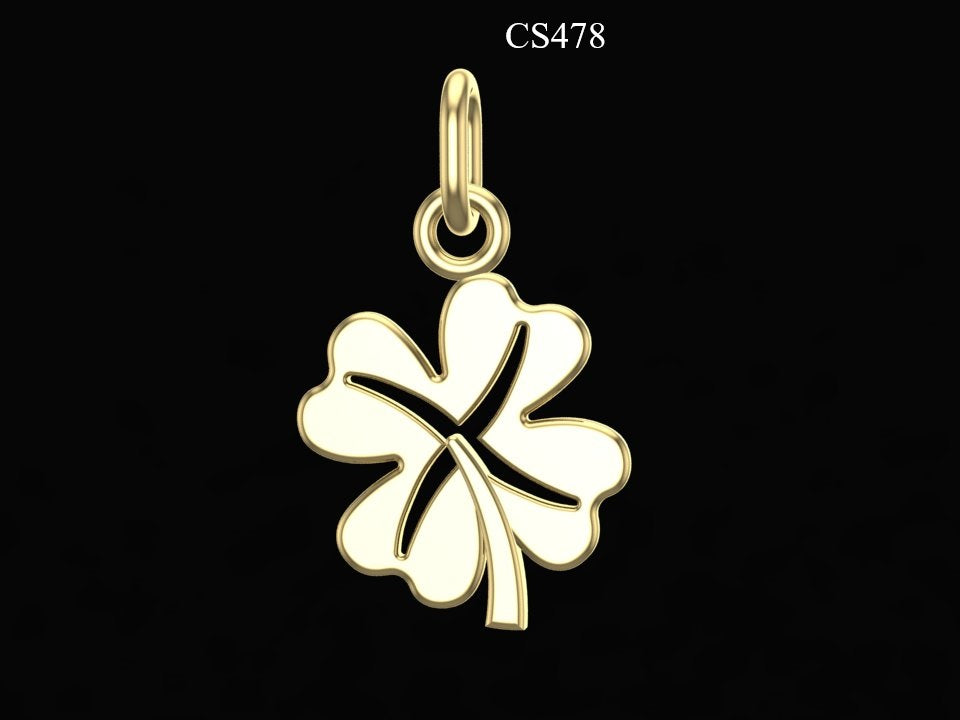 Pendentif Trèfle à Quatre Feuilles Petit Modèle — Argent 925