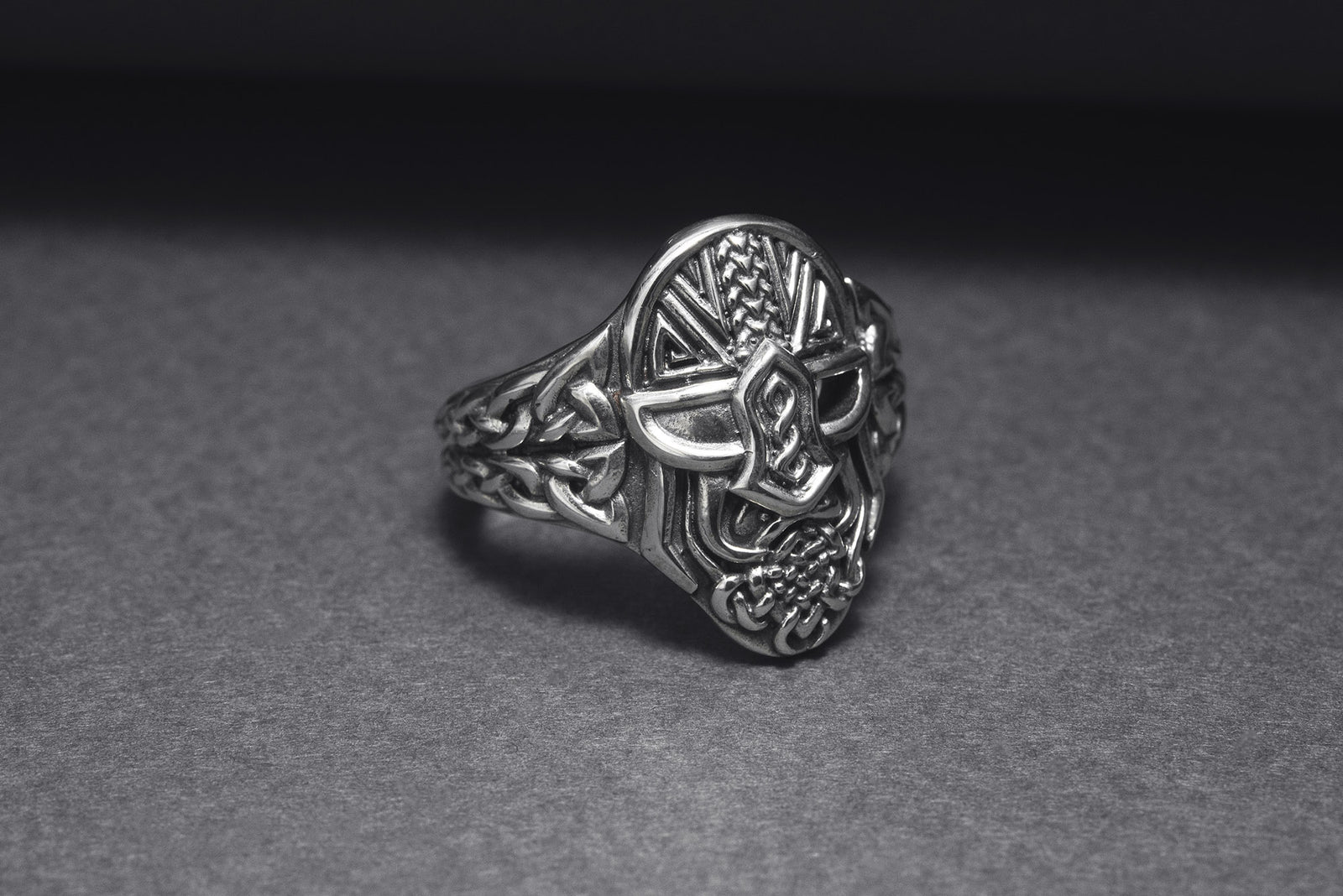 Bague Odin et Masque — Argent 925