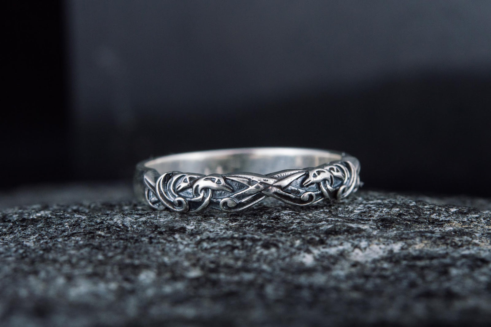 Bague Ornement Fine — Argent 925