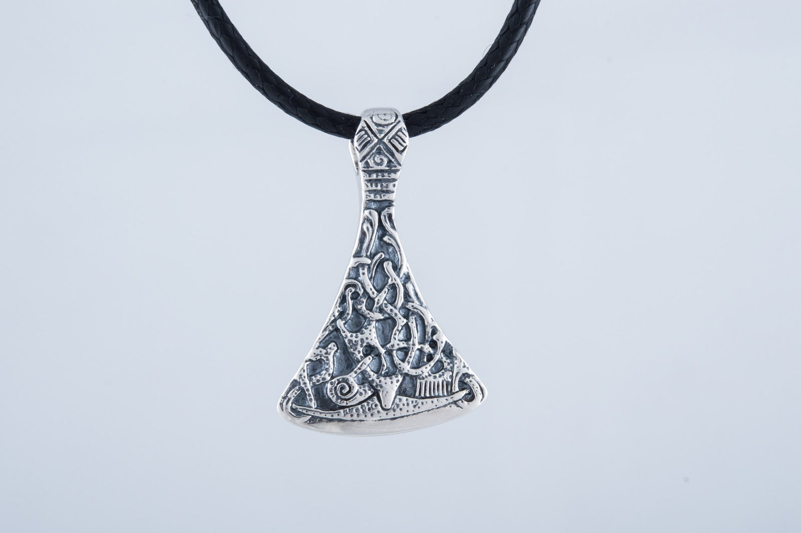 Pendentif Hache et Ornement Style Mammen — Argent 925