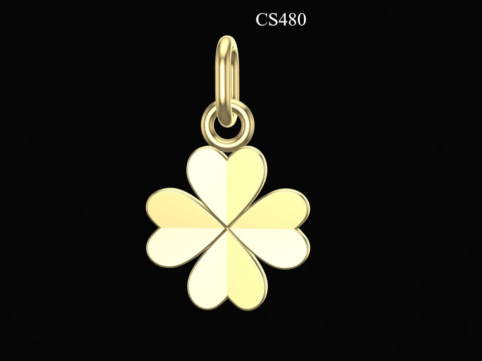 Pendentif Trèfle à Quatre Feuilles — Argent 925