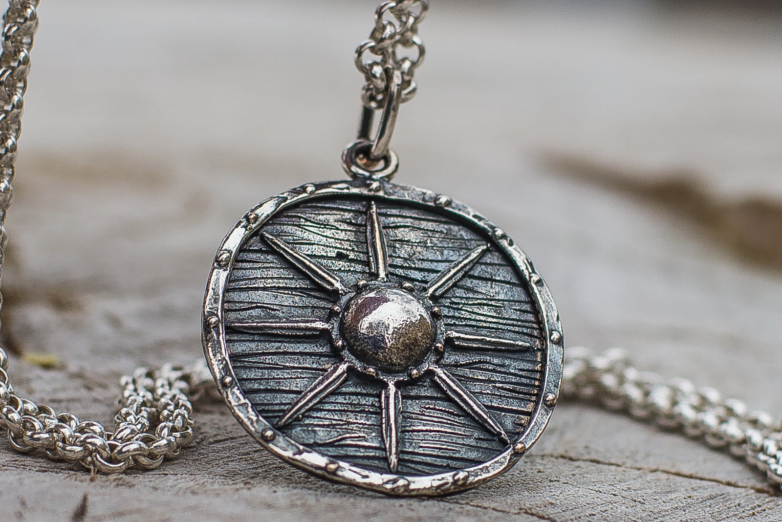 Pendentif Bouclier Floki — Argent 925