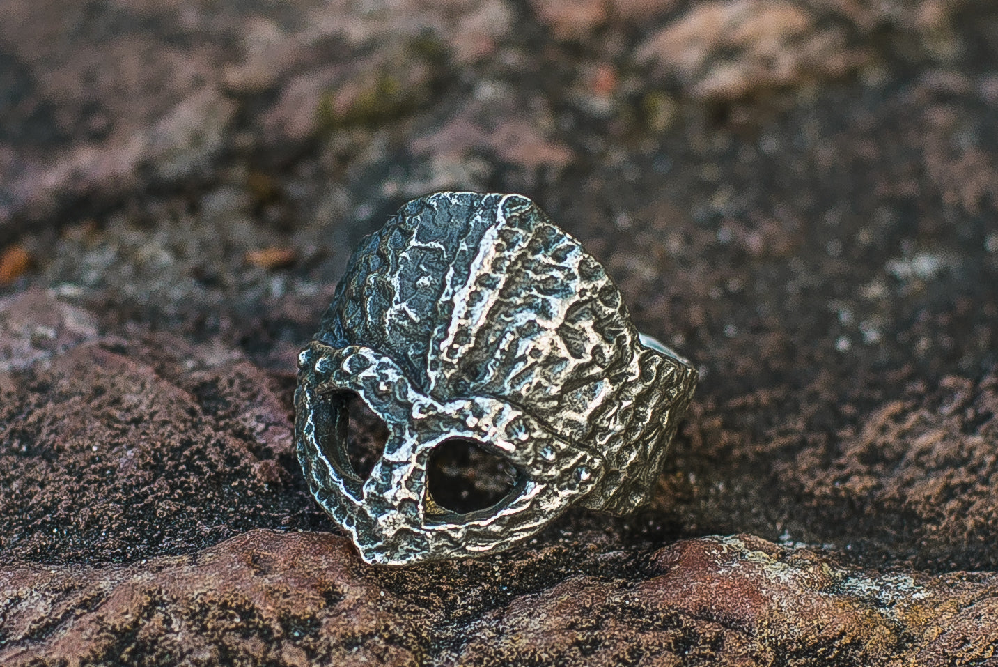Bague Viking Casque — Argent 925