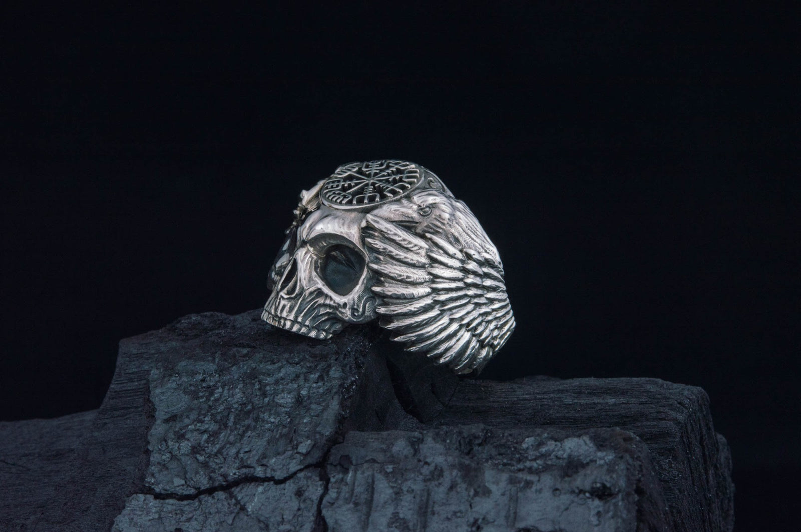 Bague Odin et Vegvisir — Argent 925