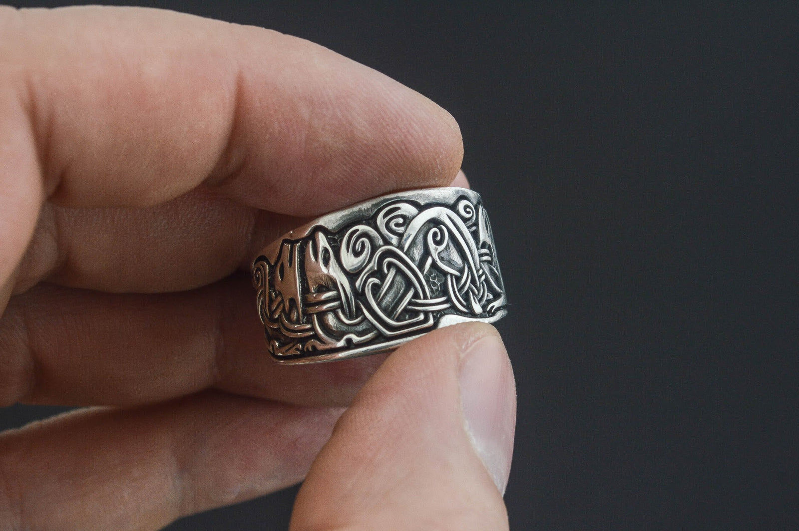 Bague Anneau Viking Torvald — Argent 925