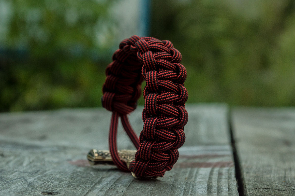 Bracelet Paracorde Marteau de Thor Ivar — Bronze