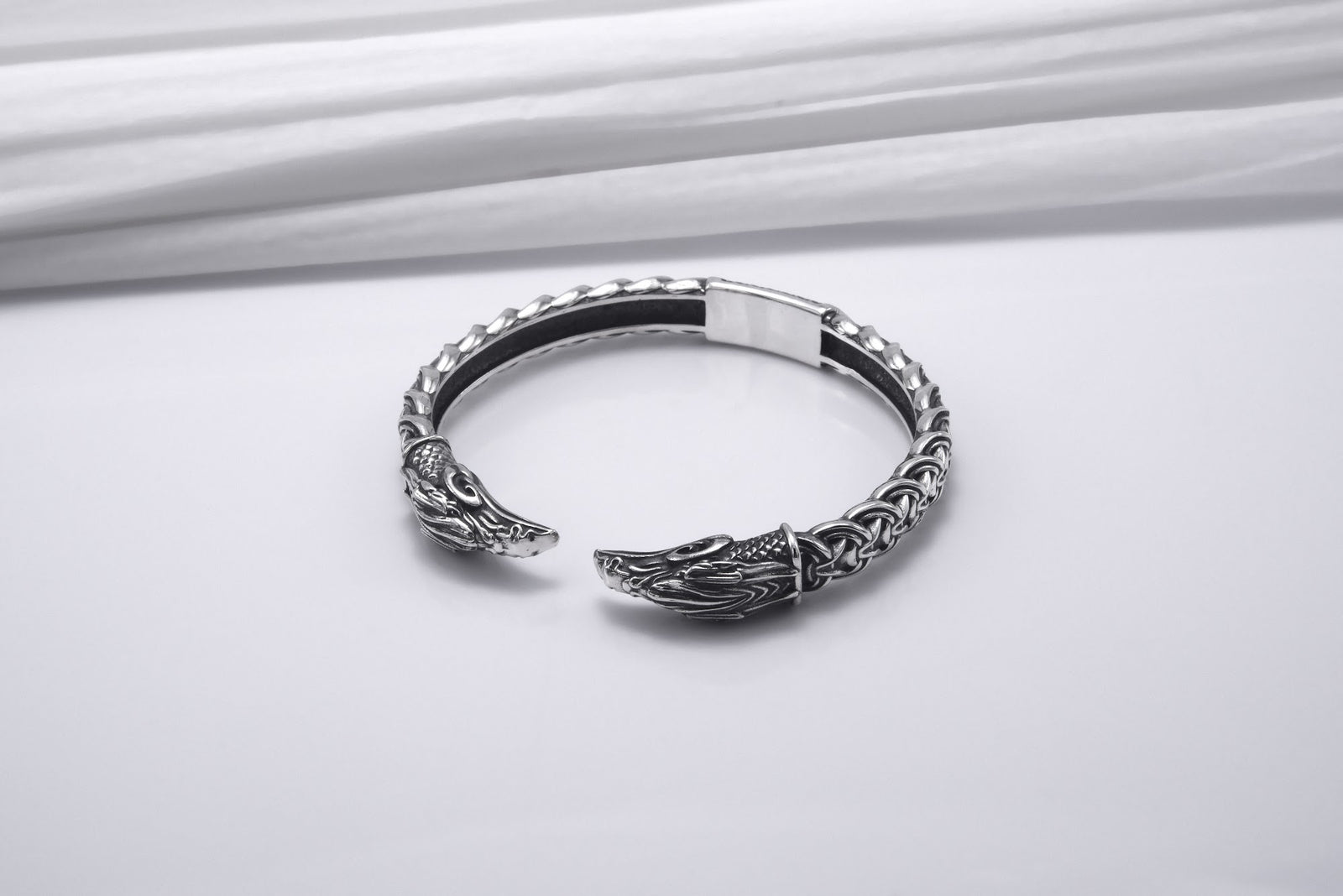 Bracelet Corbeaux et Ornement — Argent 925