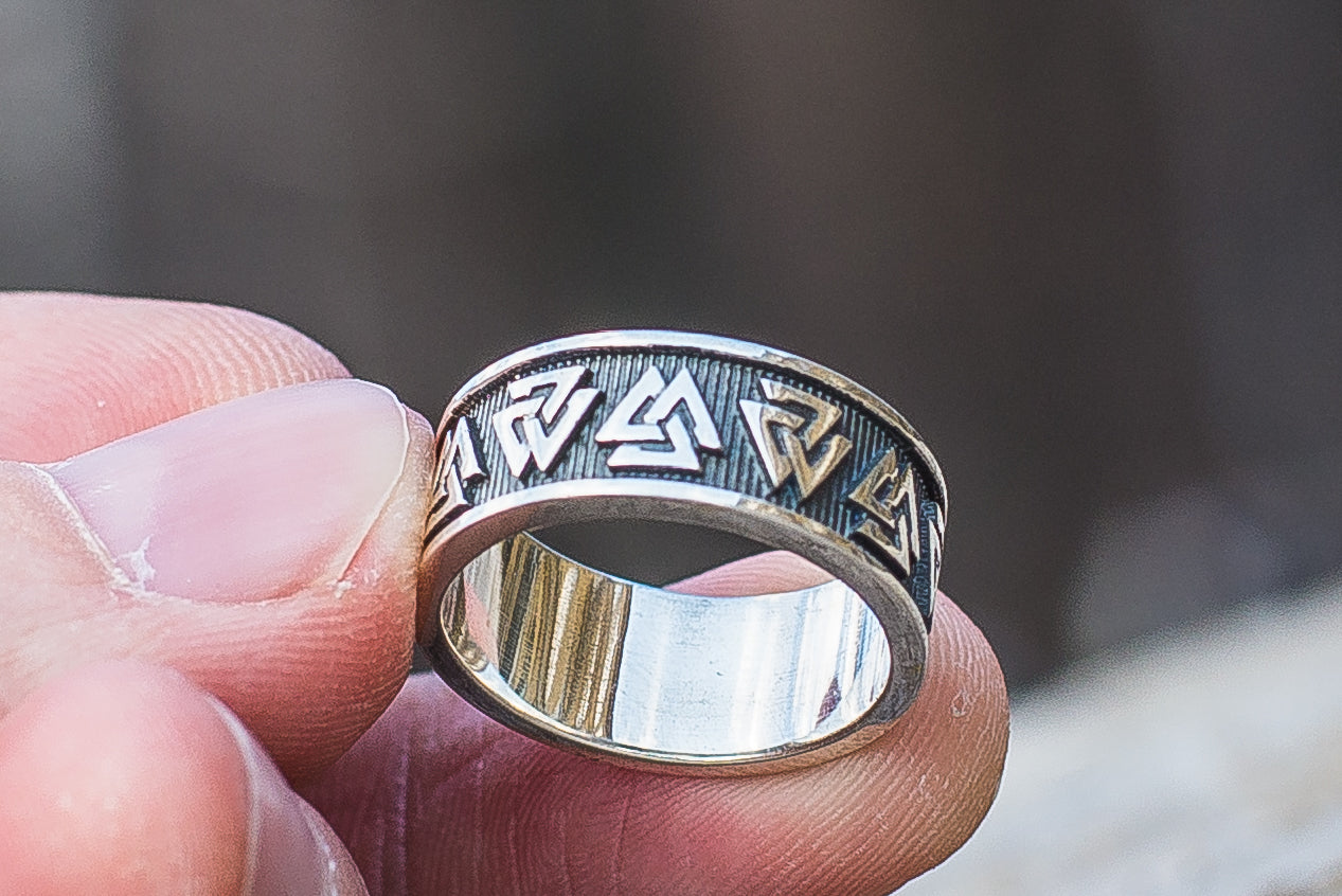 Bague Valknut Anneau — Argent 925