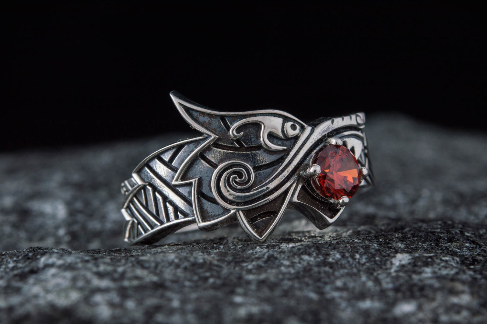 Bague Fenrir et Soleil — Argent 925