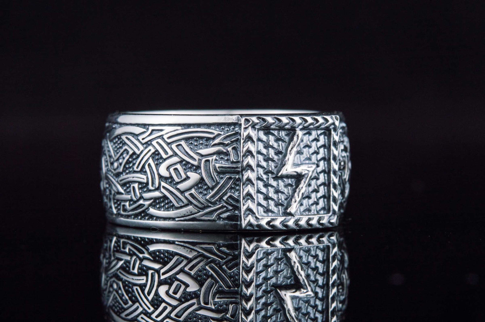 Bague Runique Ivar — Argent 925