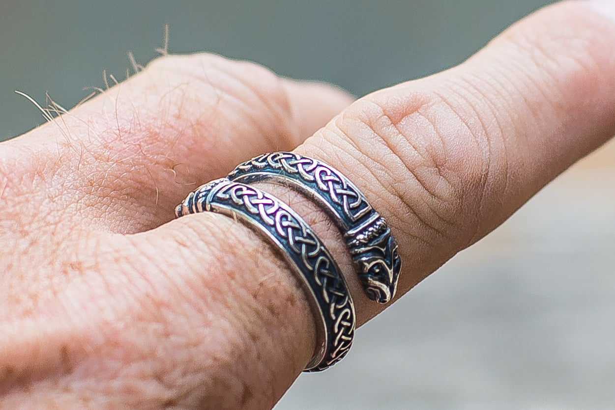 Bague Ornement Serpent — Argent 925