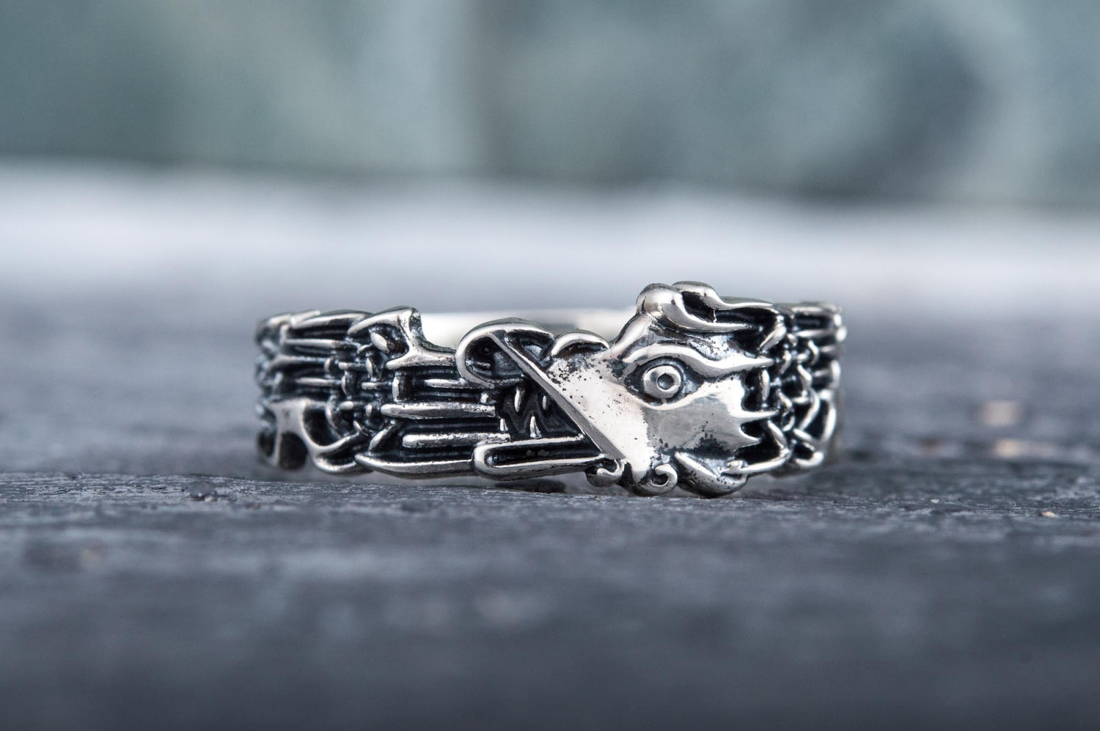 Bague Anneau Viking Gunnar — Argent 925