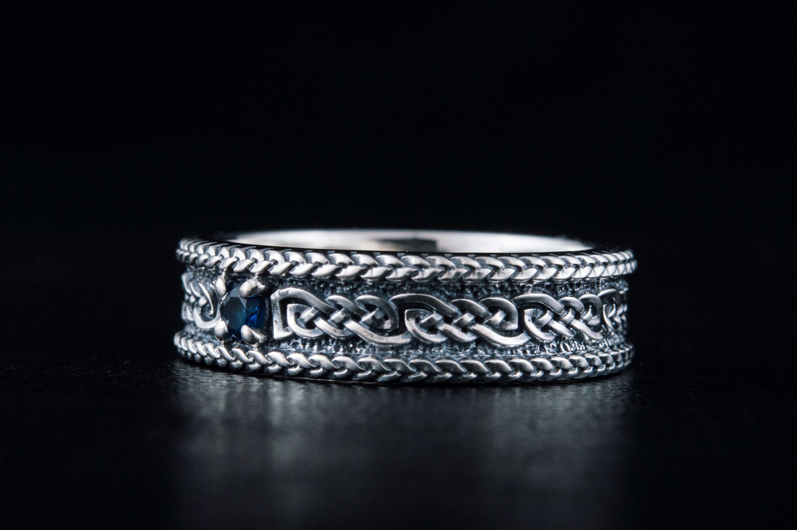 Bague Ornement sertie de pierres Ragnar — Argent 925