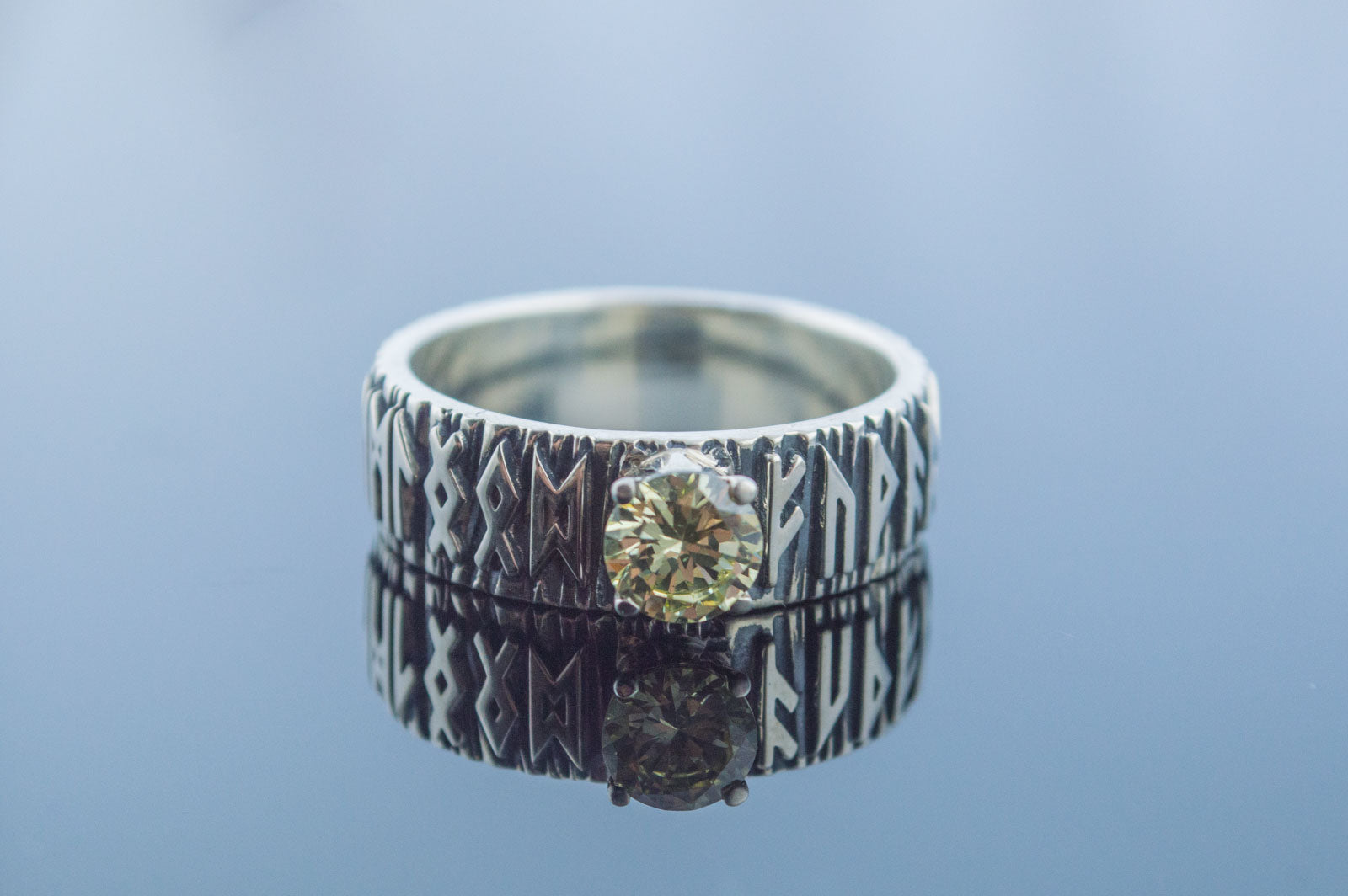 Bague Futhark Runique — Argent 925