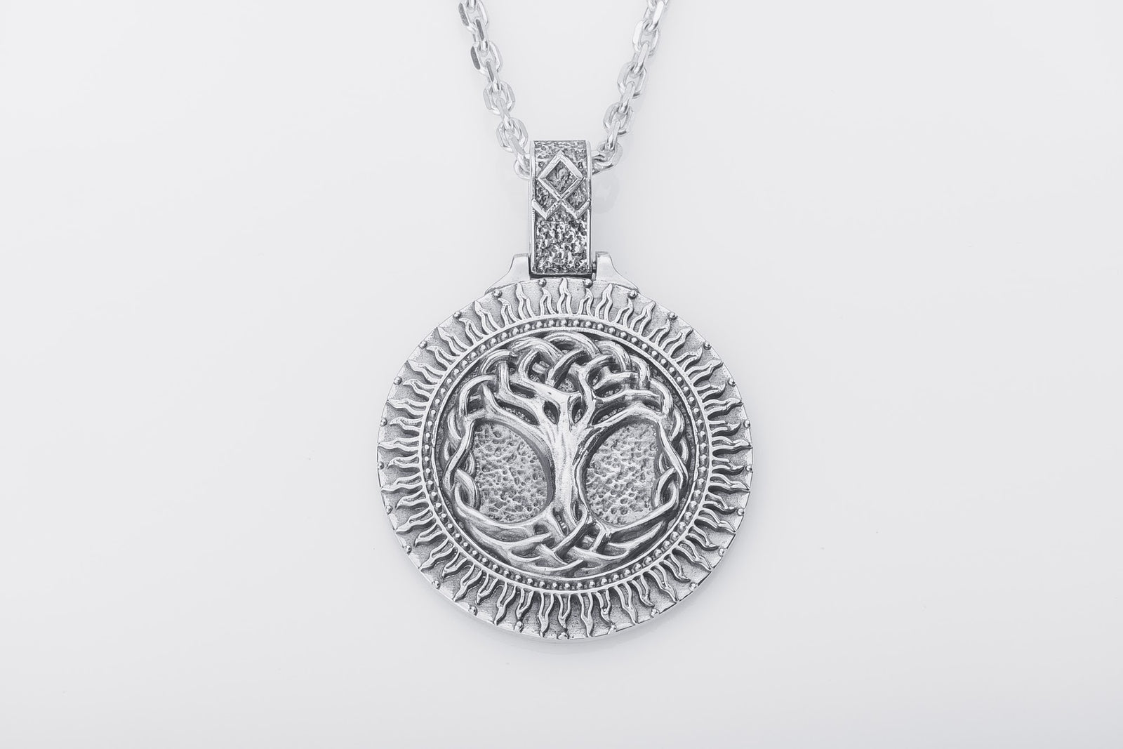 Pendentif Yggdrasil Grand Modèle — Argent 925