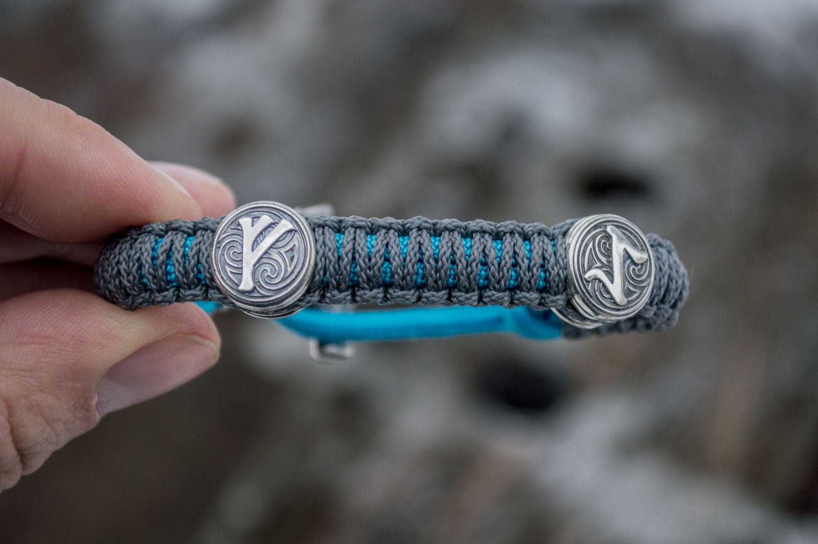 Bracelet Paracorde Marteau de Thor Harald — Argent 925