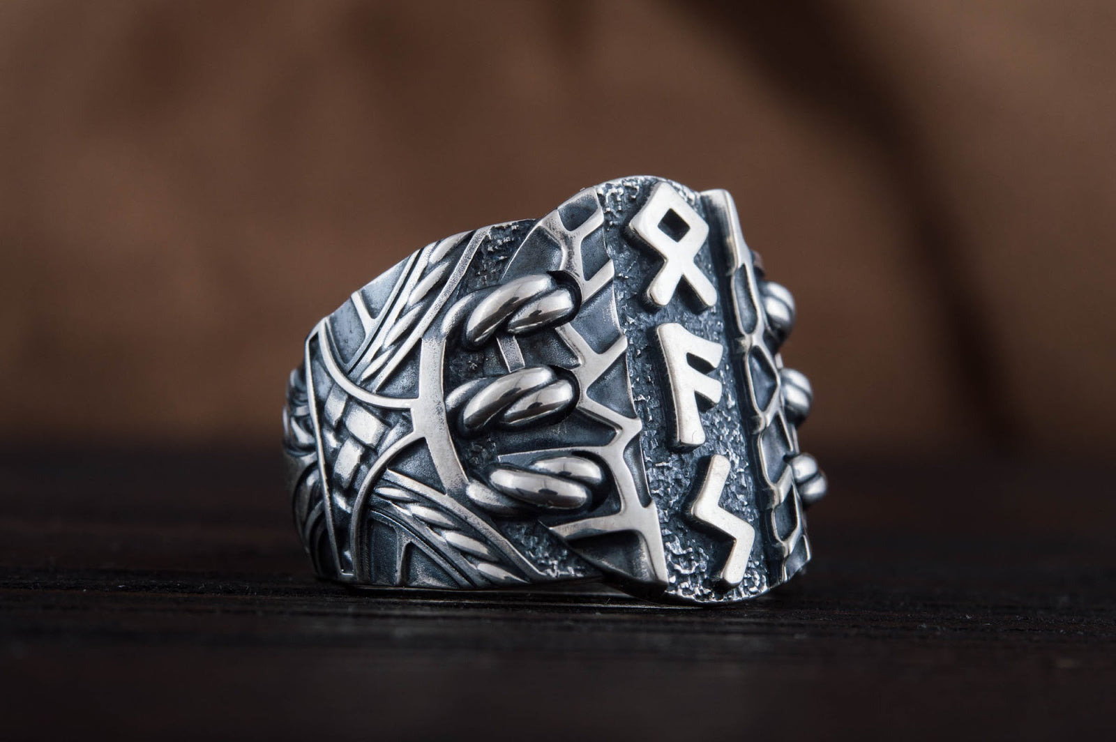 Bague Runique Massive — Argent 925