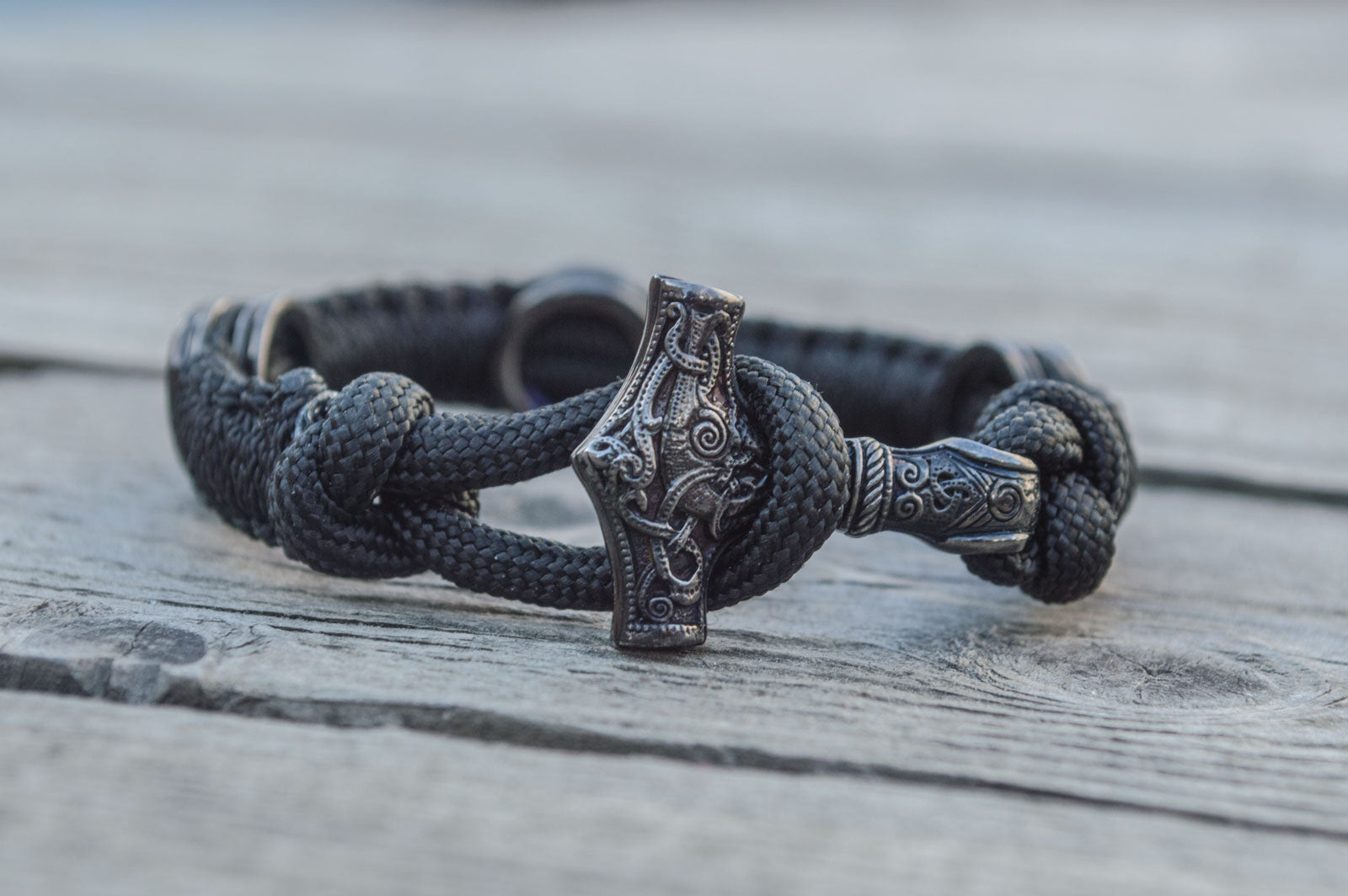 Bracelet Thor et Mjölnir — Argent 925