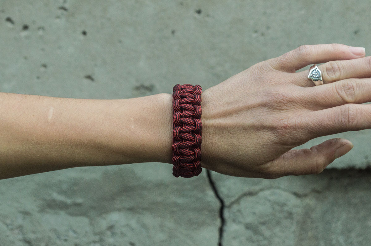 Bracelet Paracorde Marteau de Thor Ivar — Bronze