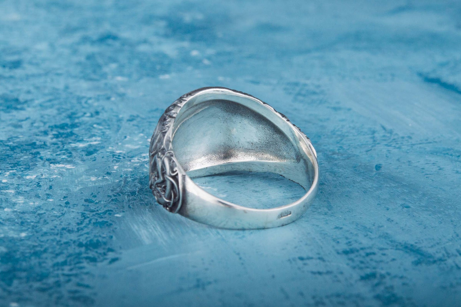 Bague Vegvisir et Style Urnes — Argent 925