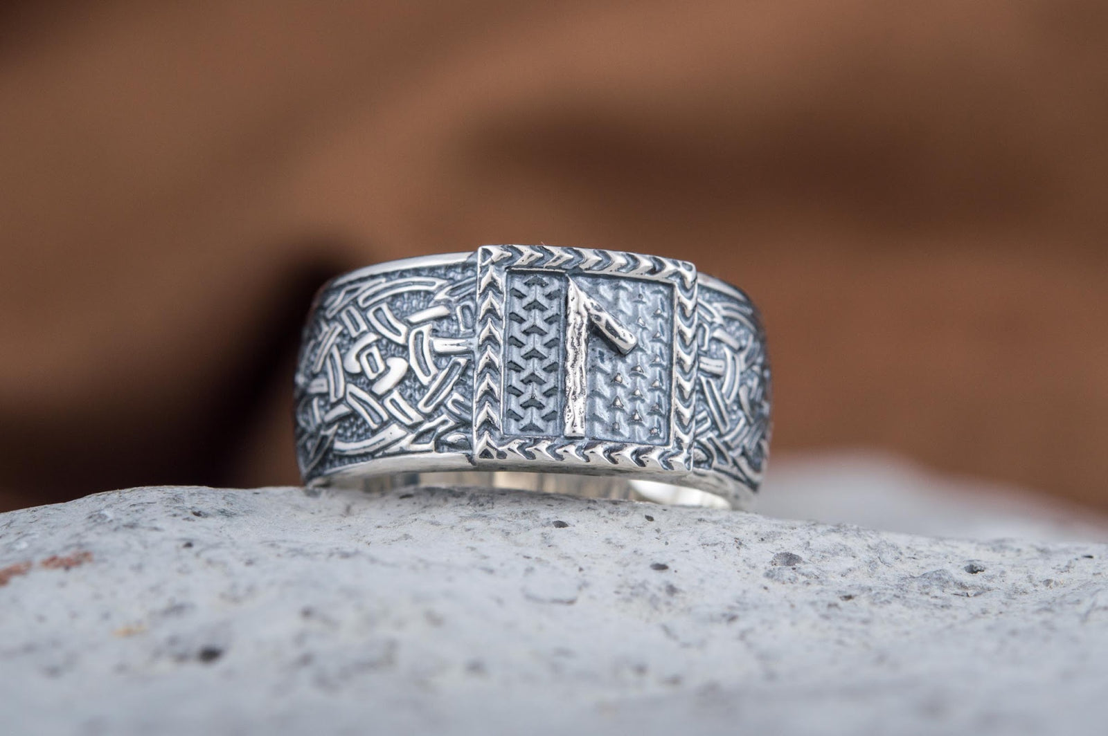 Bague Runique Sigurd — Argent 925