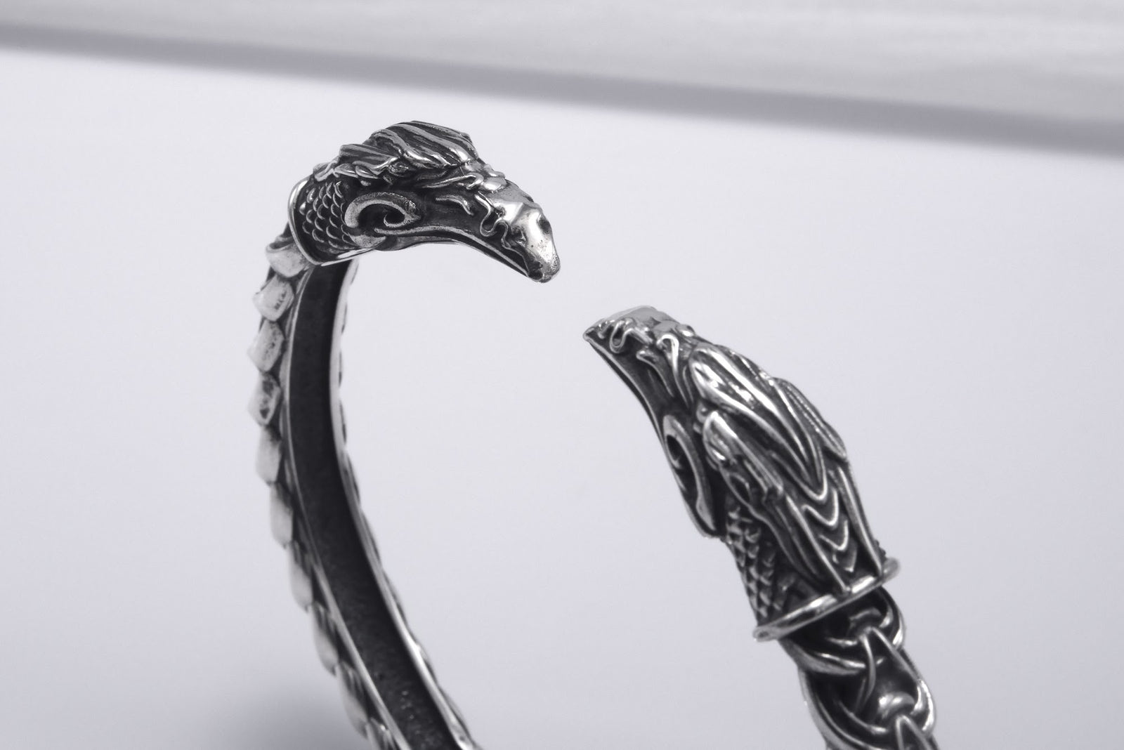 Bracelet Corbeaux et Ornement — Argent 925