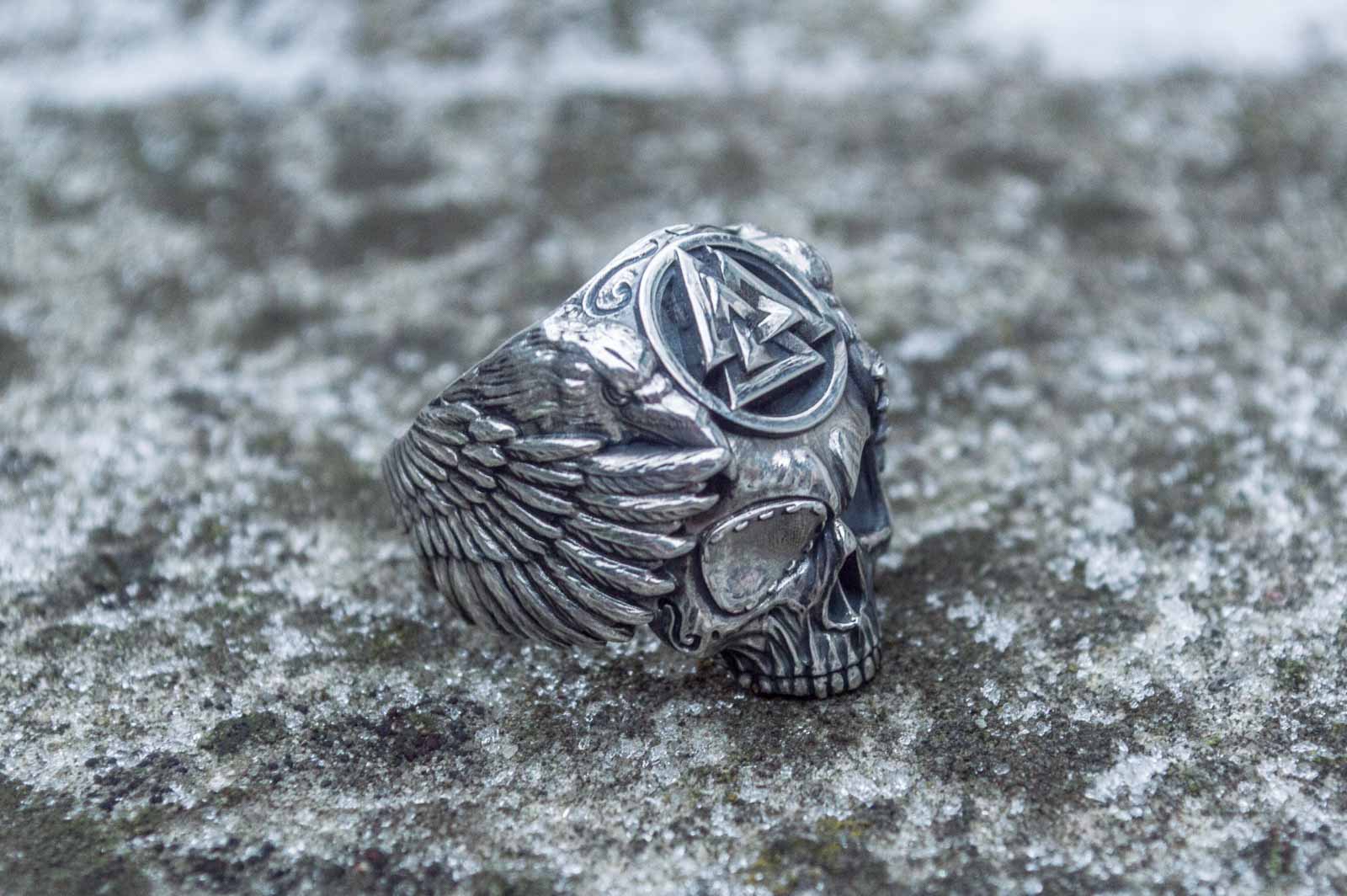 Bague Odin et Valknut — Argent 925