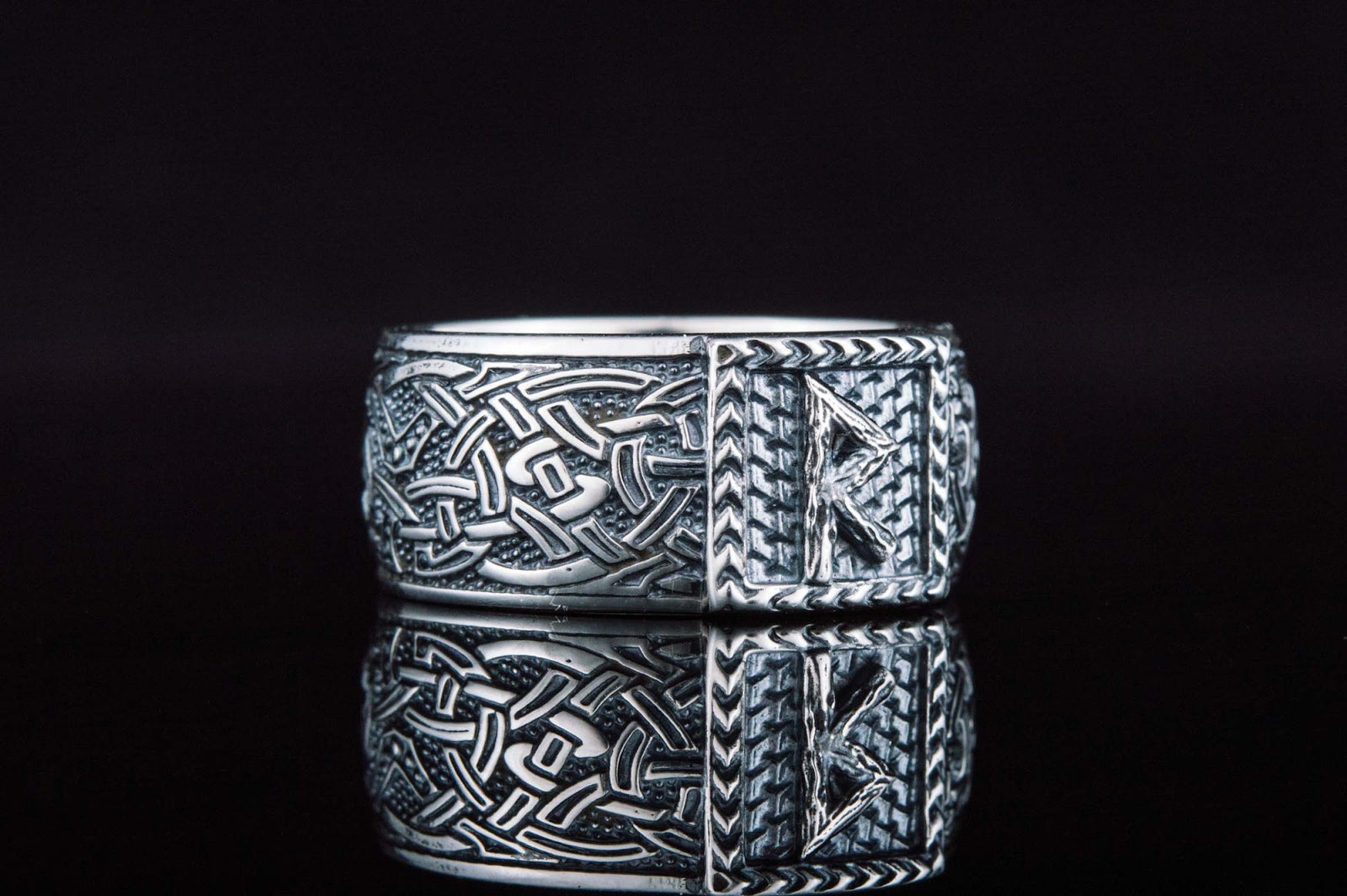 Bague Runique Ragnar — Argent 925