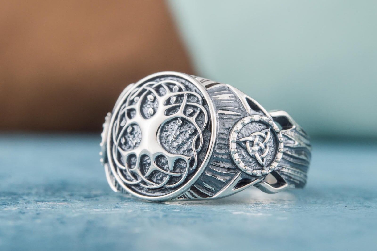 Bague Yggdrasil — Argent 925