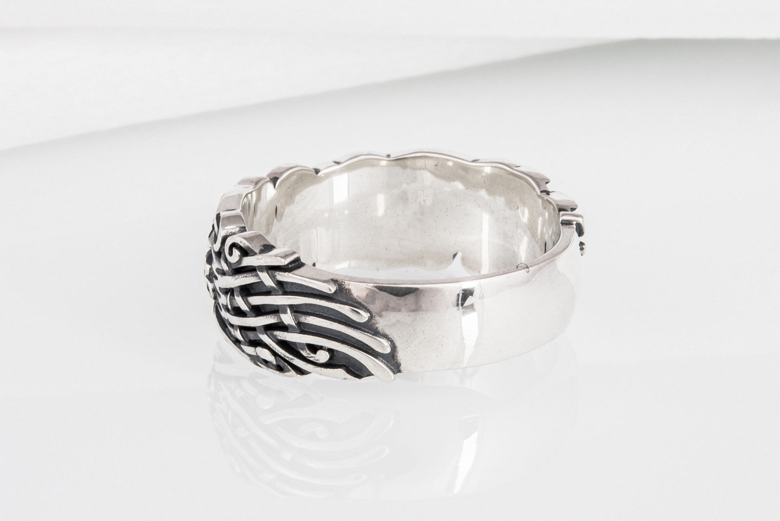Bague Corbeaux et Ornement — Argent 925