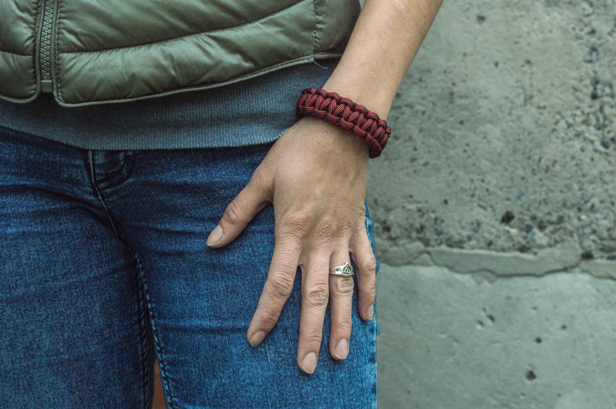 Bracelet Paracorde Marteau de Thor Ivar — Bronze