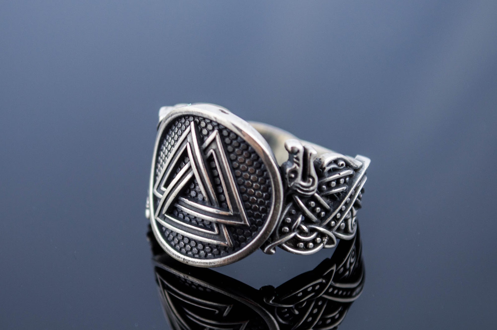 Bague Chevalière Viking Leif — Argent 925