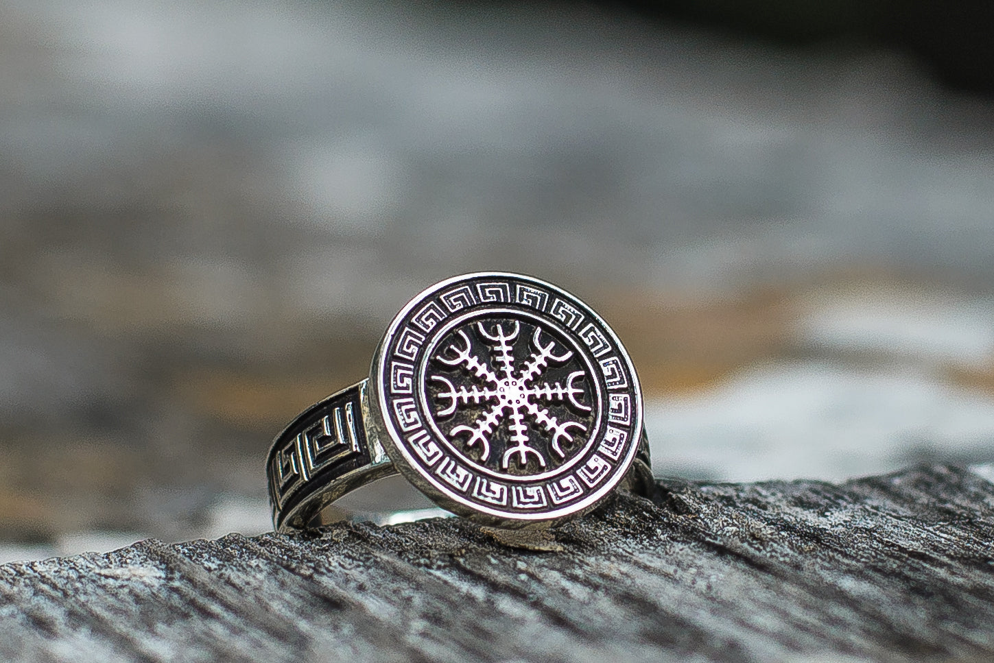 Bague Chevalière Viking Ragnar — Argent 925