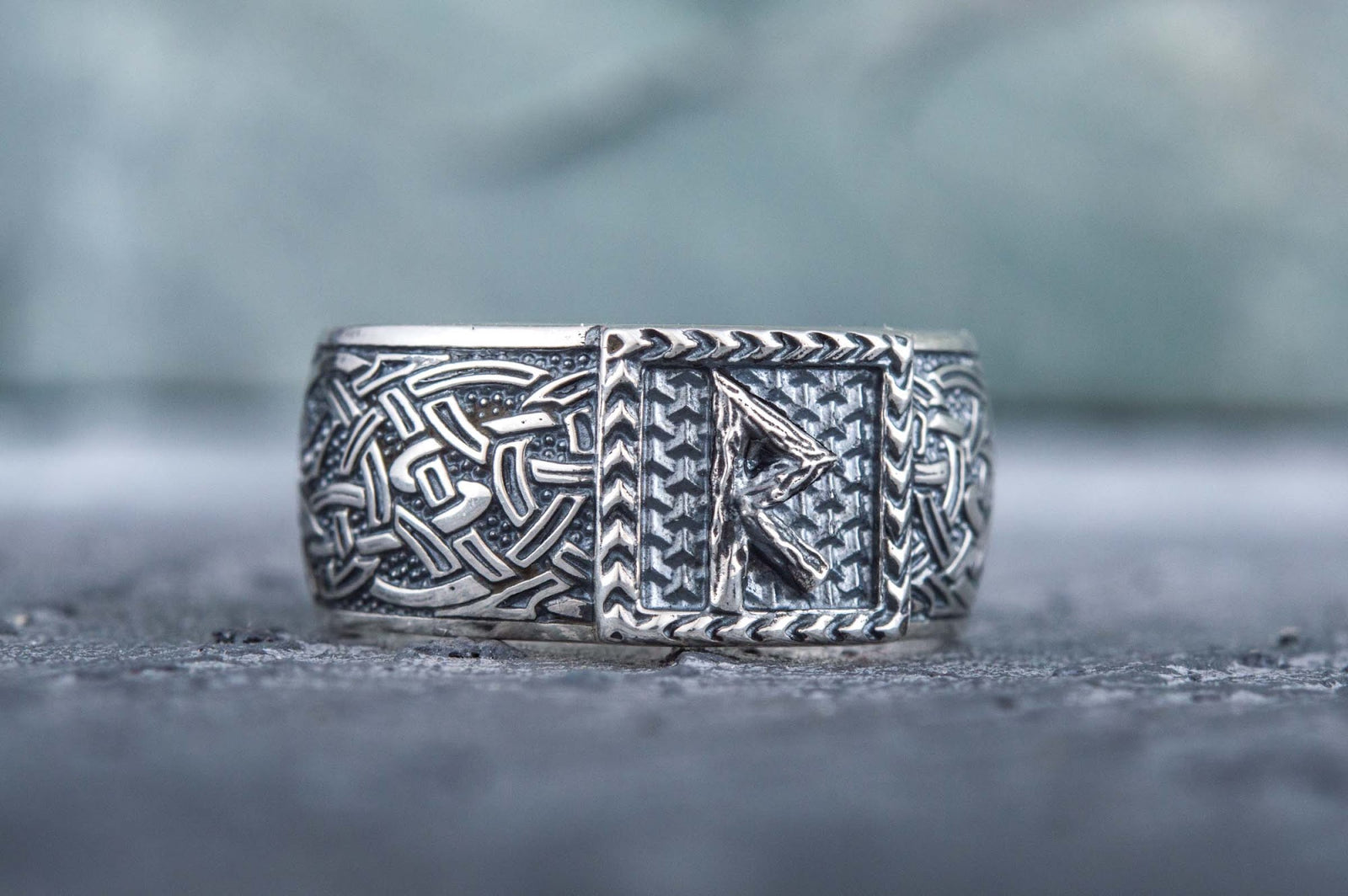 Bague Runique Ragnar — Argent 925